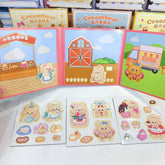 Creambear Magnet Decoration Quiet Book 10x10cm Assorted